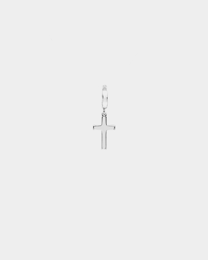 Saint Morta Mini Cross Earring Silver