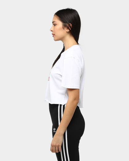 Status Society Women's Rival Crop T-Shirt White