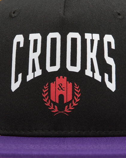 Crooks & Castles Bridge Core Snapback Black/Multi-Coloured