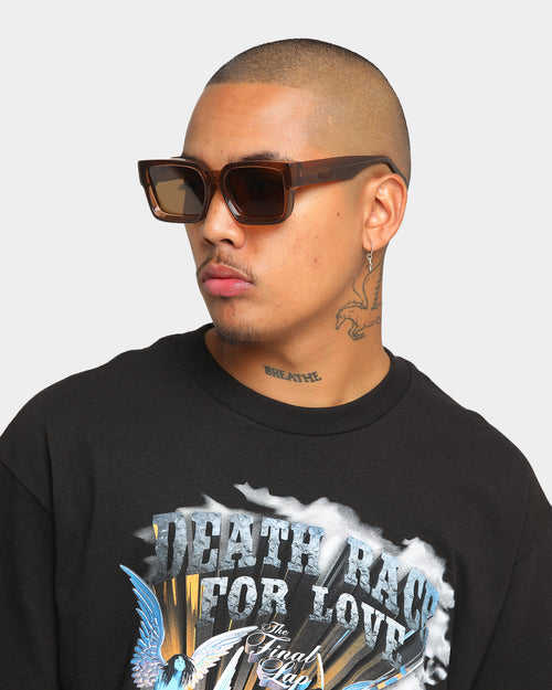 Saint Morta Unisex Las Ratas Sunglasses Brown Smoke