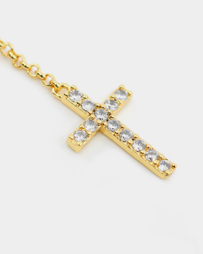 Saint Morta Men's Preacher Earring Iced Gold