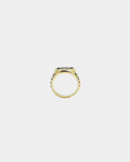 SAINT MORTA TIGER SOVEREIGN RING GOLD/BLACK