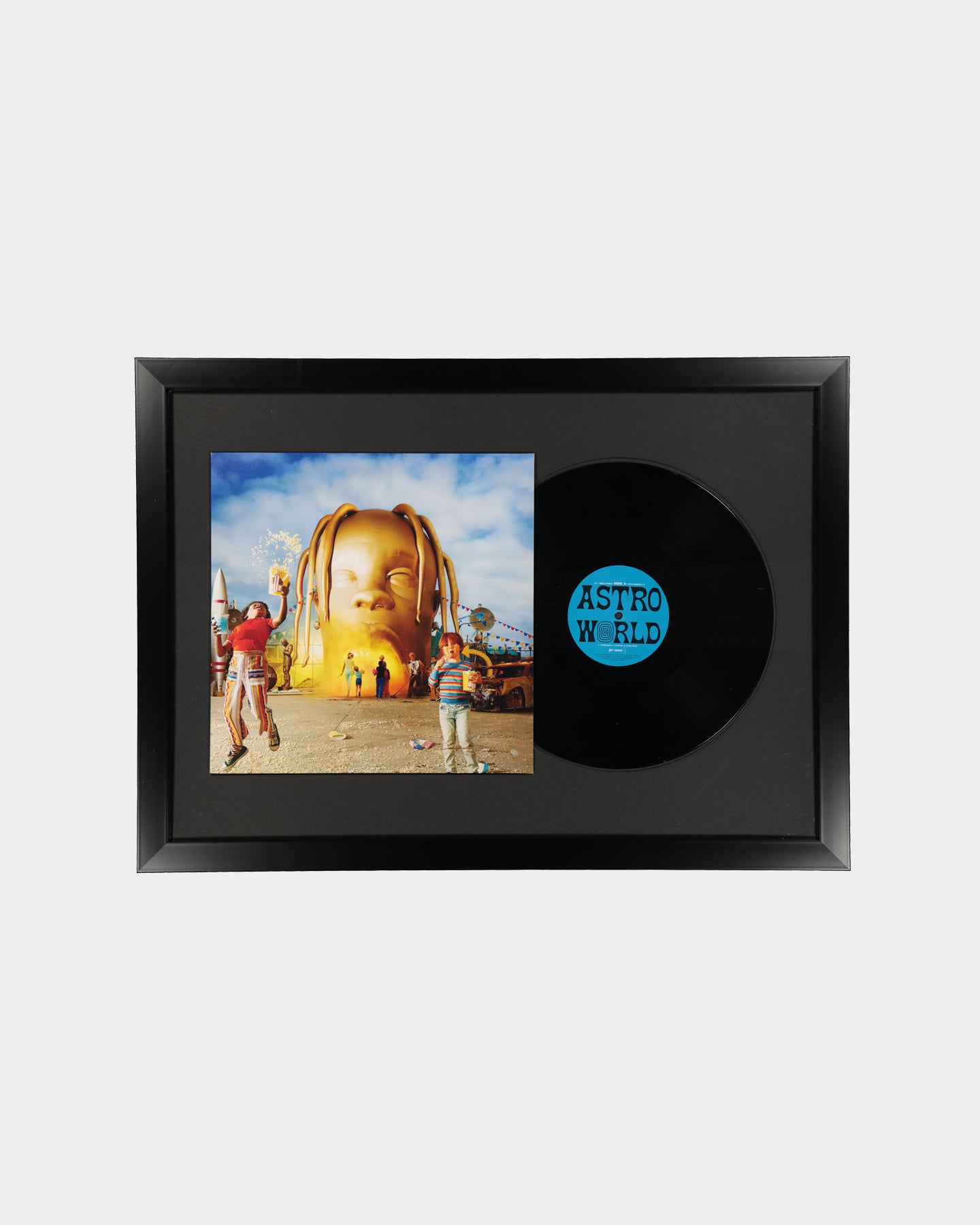 Music Merch Travis Scott Astroworld Framed Vinyl Black | Culture
