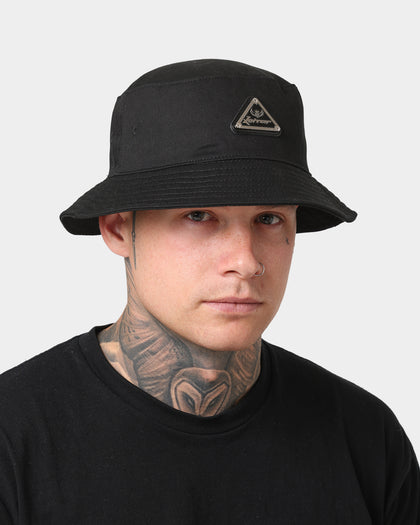Loiter Metallic Badge Bucket Hat Black