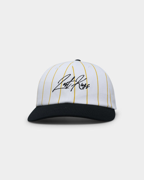 Last Kings Script Pinstripe Snapback Off White/Black