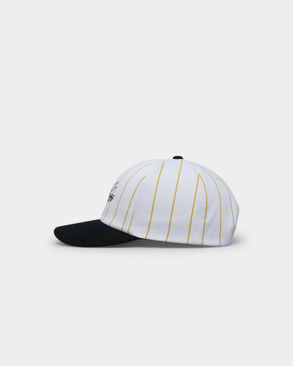 Last Kings Script Pinstripe Snapback Off White/Black