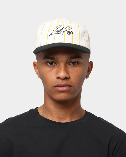Last Kings Script Pinstripe Snapback Off White/Black