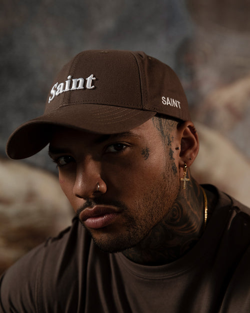 Saint Morta Alpha 6 Panel Strapback Dark Brown