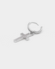 Saint Morta Mini Cross Earring Iced White Gold