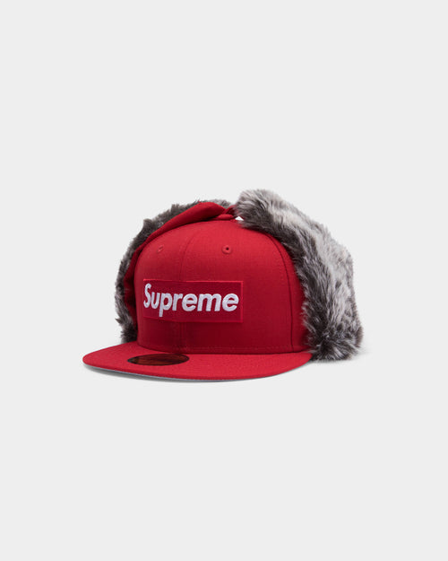 SUPREME x NEW ERA 59FIFTY EARFLAP NEW ERA RED