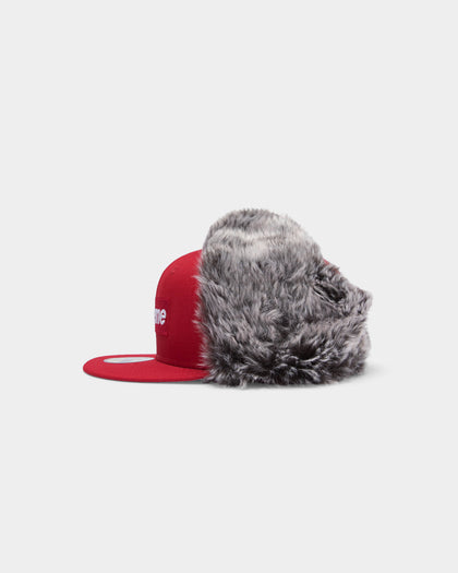 SUPREME x NEW ERA 59FIFTY EARFLAP NEW ERA RED