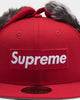 SUPREME x NEW ERA 59FIFTY EARFLAP NEW ERA RED