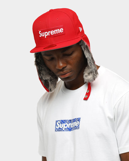 SUPREME x NEW ERA 59FIFTY EARFLAP NEW ERA RED