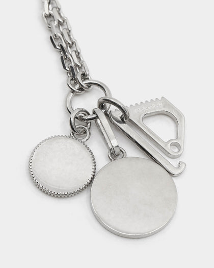 Off White Multicharm Colours Necklace Silver