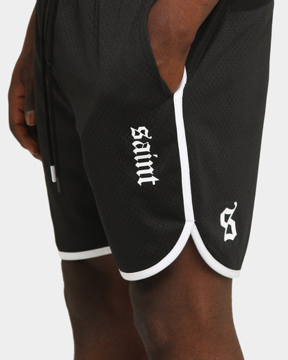 Saint Morta Era Mesh Basketball Short Black/White