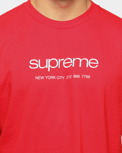 Supreme Men's Shop Short Sleeve T-Shirt Red