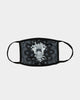 Crooks & Castles Men's Medusa Fashion Face Mask Black/White