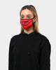 Crooks & Castles Men's Caviar Fashion Face Mask Red/Black