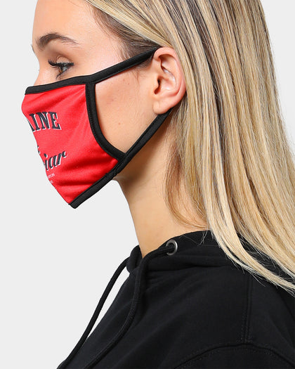 Crooks & Castles Men's Caviar Fashion Face Mask Red/Black