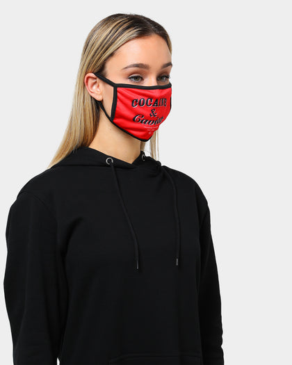 Crooks & Castles Men's Caviar Fashion Face Mask Red/Black