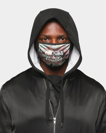 Crooks & Castles Men's Camo Fashion Face Mask Camo