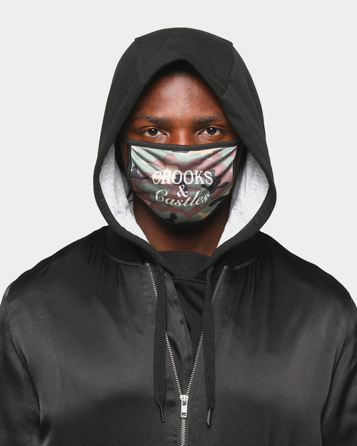Crooks & Castles Men's Camo Fashion Face Mask Camo