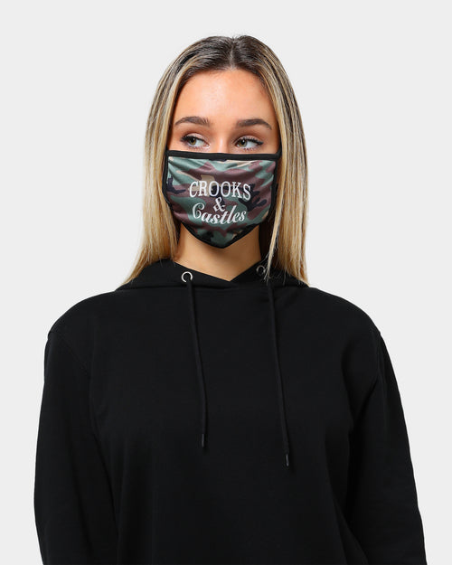 Crooks & Castles Men's Camo Fashion Face Mask Camo