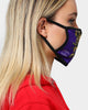 Crooks & Castles Men's Split Purp Fashion Face Mask Purple/Yellow