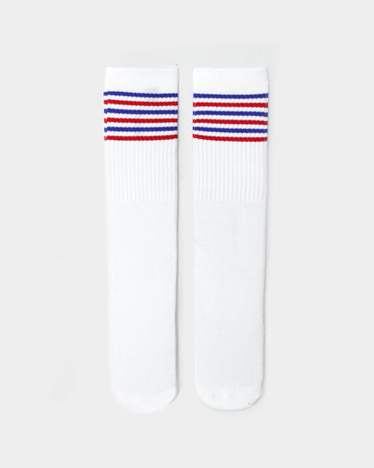 Perfect Pairs Unisex PP1 Classic Stripes Sock White