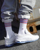 Perfect Pairs Unisex PP1 Classic Stripes Sock White