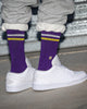 Perfect Pairs Unisex PP1 Classic L.A. Sock Purple