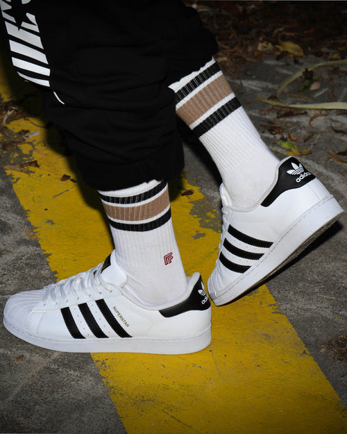 Perfect Pairs Unisex PP1 Classic Cactus Sock White