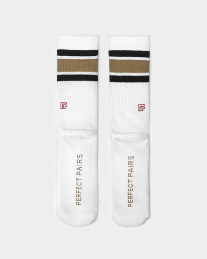 Perfect Pairs Unisex PP1 Classic Cactus Sock White