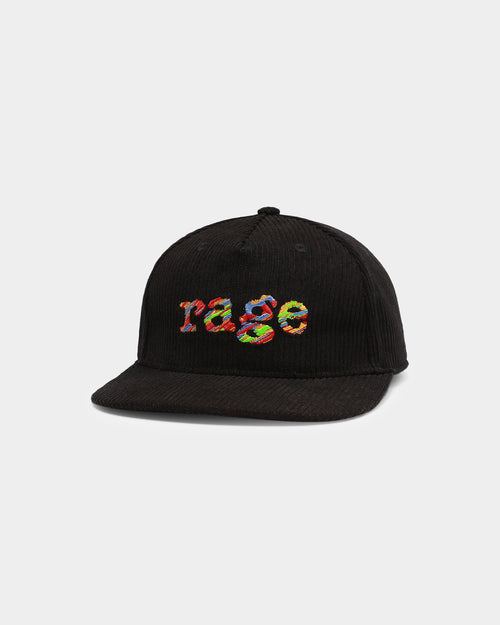 Rage Unisex Rage Corduroy Strapback Cap Black