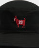 Goat Crew Goat Emoji MJ 23 Bucket Hat Black