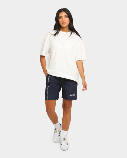 Saint Morta Era Track Shorts Navy/White