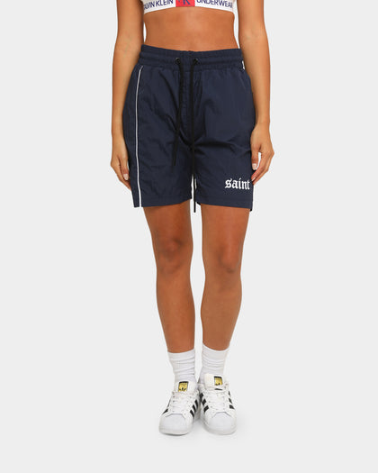 Saint Morta Era Track Shorts Navy/White