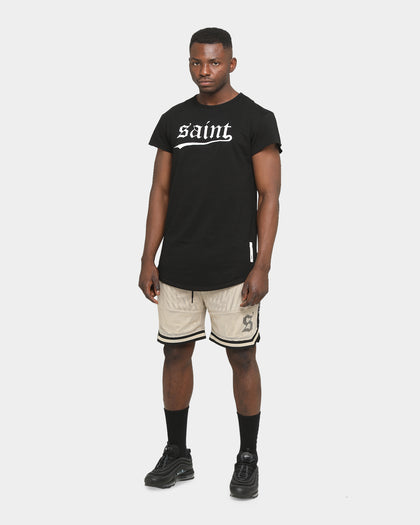 Saint Morta Essentials Basketball Shorts Stone Black