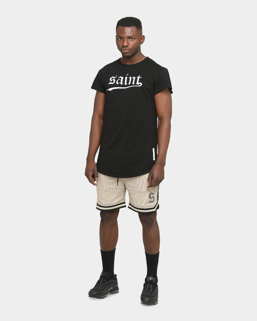 Saint Morta Essentials Basketball Shorts Stone Black
