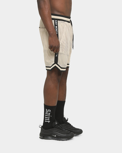 Saint Morta Essentials Basketball Shorts Stone Black