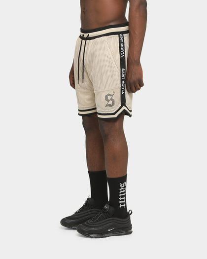 Saint Morta Essentials Basketball Shorts Stone Black