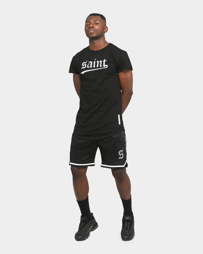 Saint Morta Essentials Basketball Shorts Black/White