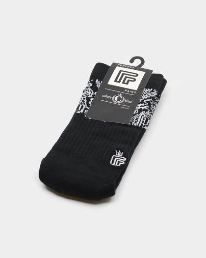 Perfect Pairs PP1 Paisley Sock Black