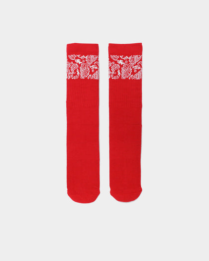 Perfect Pairs  PP1 Paisley Sock Red