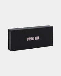 Raising Hell Women's 14" Interlink Choker Necklace Pink/Iced White Gold