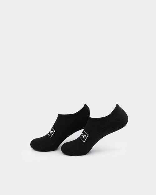 Carré Classique No Show Socks Black