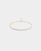 Raising Hell Women's 9" Micro Tennis Anklet Gold