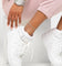 Raising Hell Women's 9" Micro Tennis Anklet White Gold