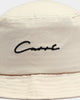 Carré Script Bucket Hat Stone