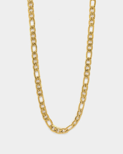 Carré 5mm Figaro 18" Chain Gold